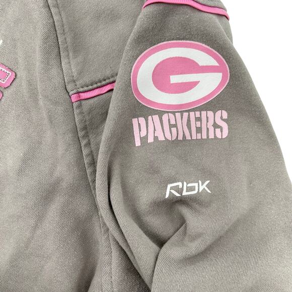 Vintage 90s y2k womens Reebok NFL Green Bay Packers Football Full Zip Sweatshirt - Picture 5 of 7